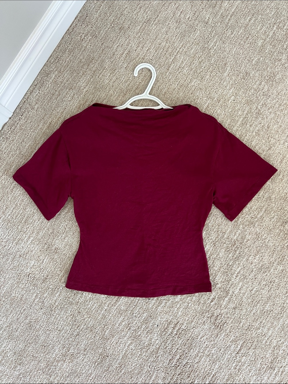 HM 100% cotton boatneck top size XS